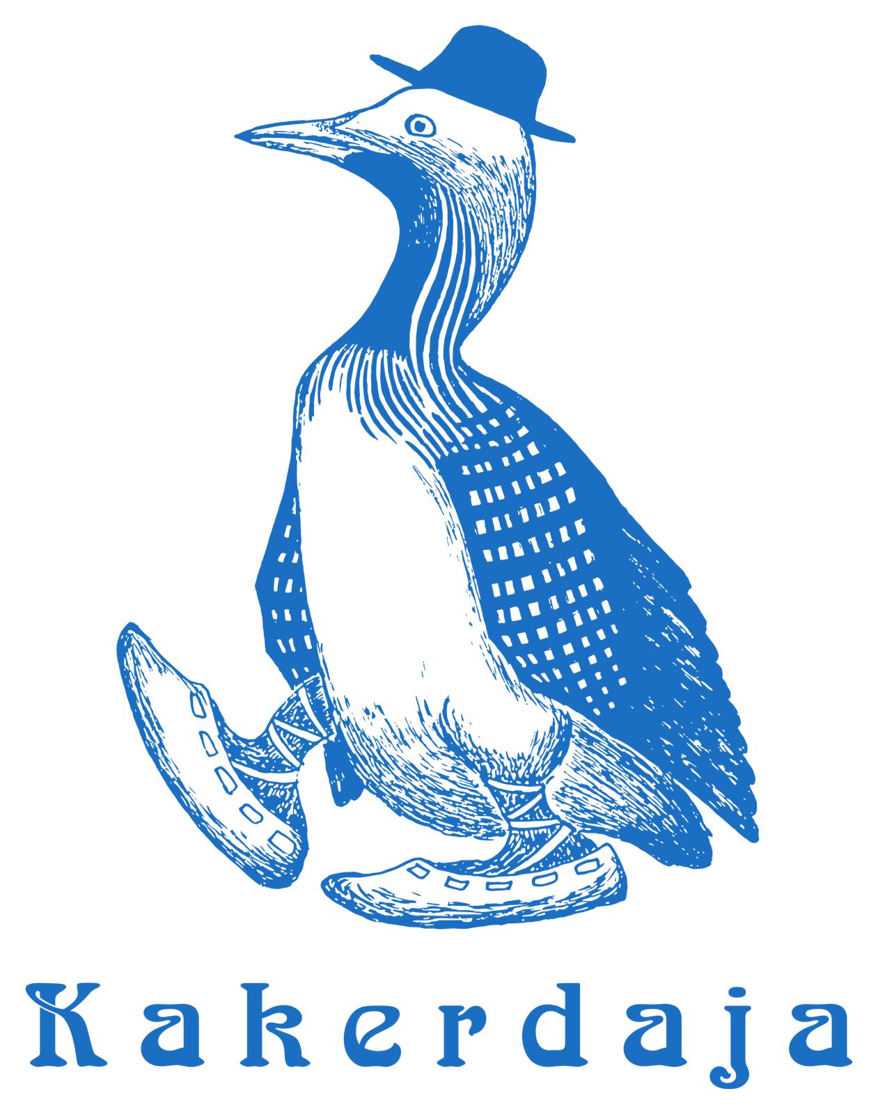 Kakerdaja logo – sinine