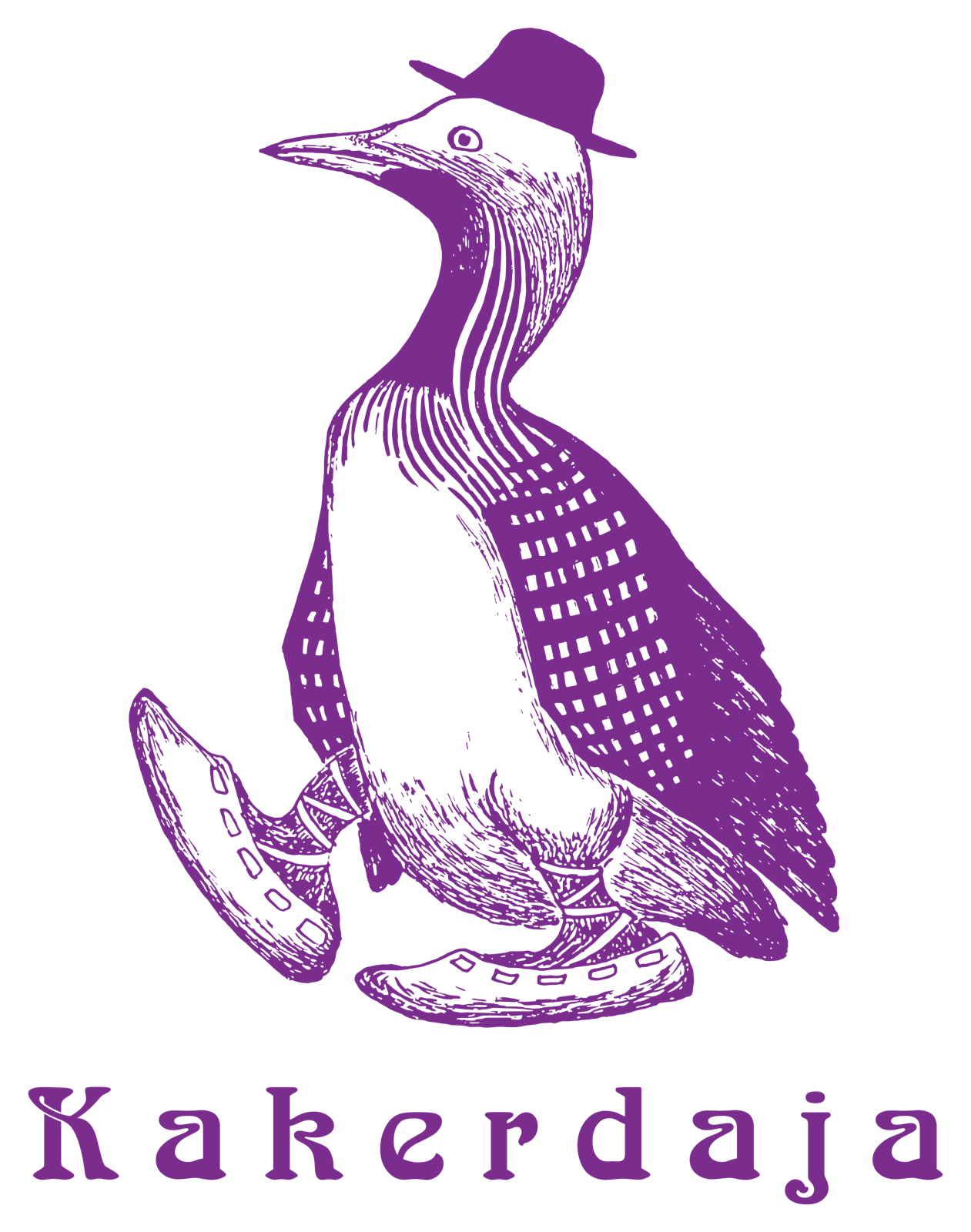 Kakerdaja logo – violetne